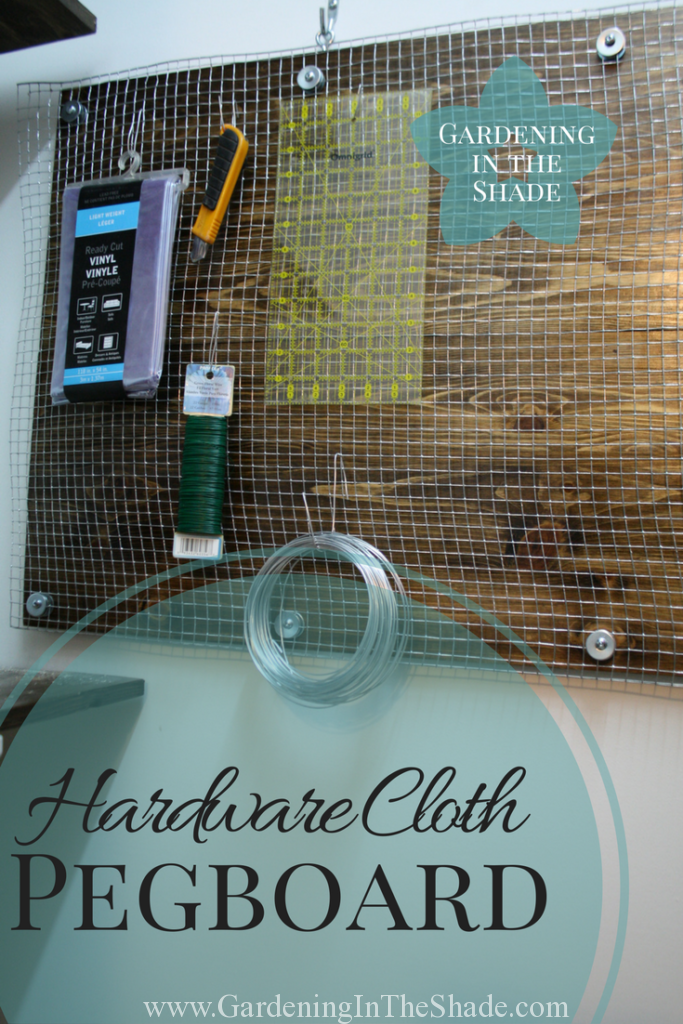 Hardware Cloth Pegboard